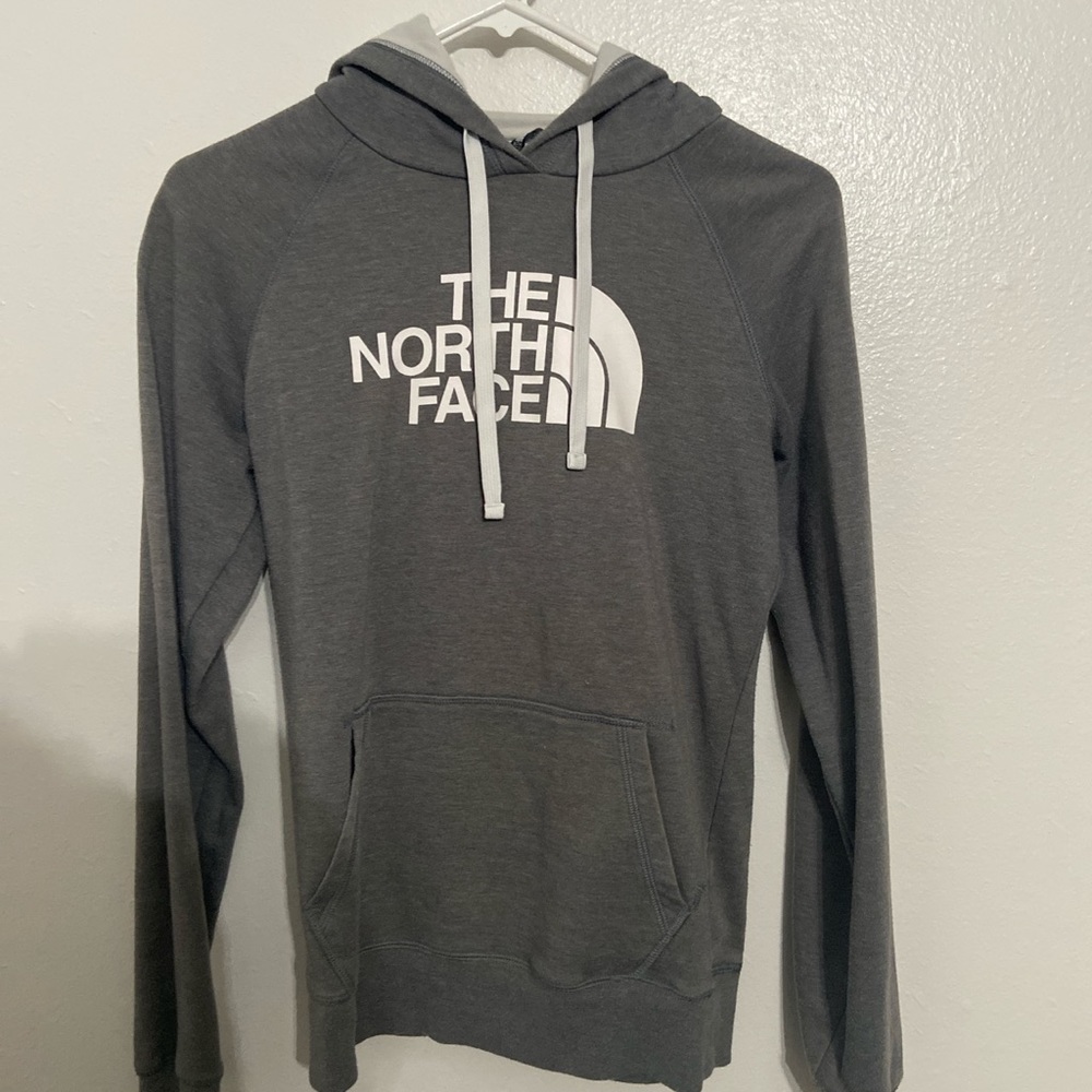 The North Face grey & white hoodie